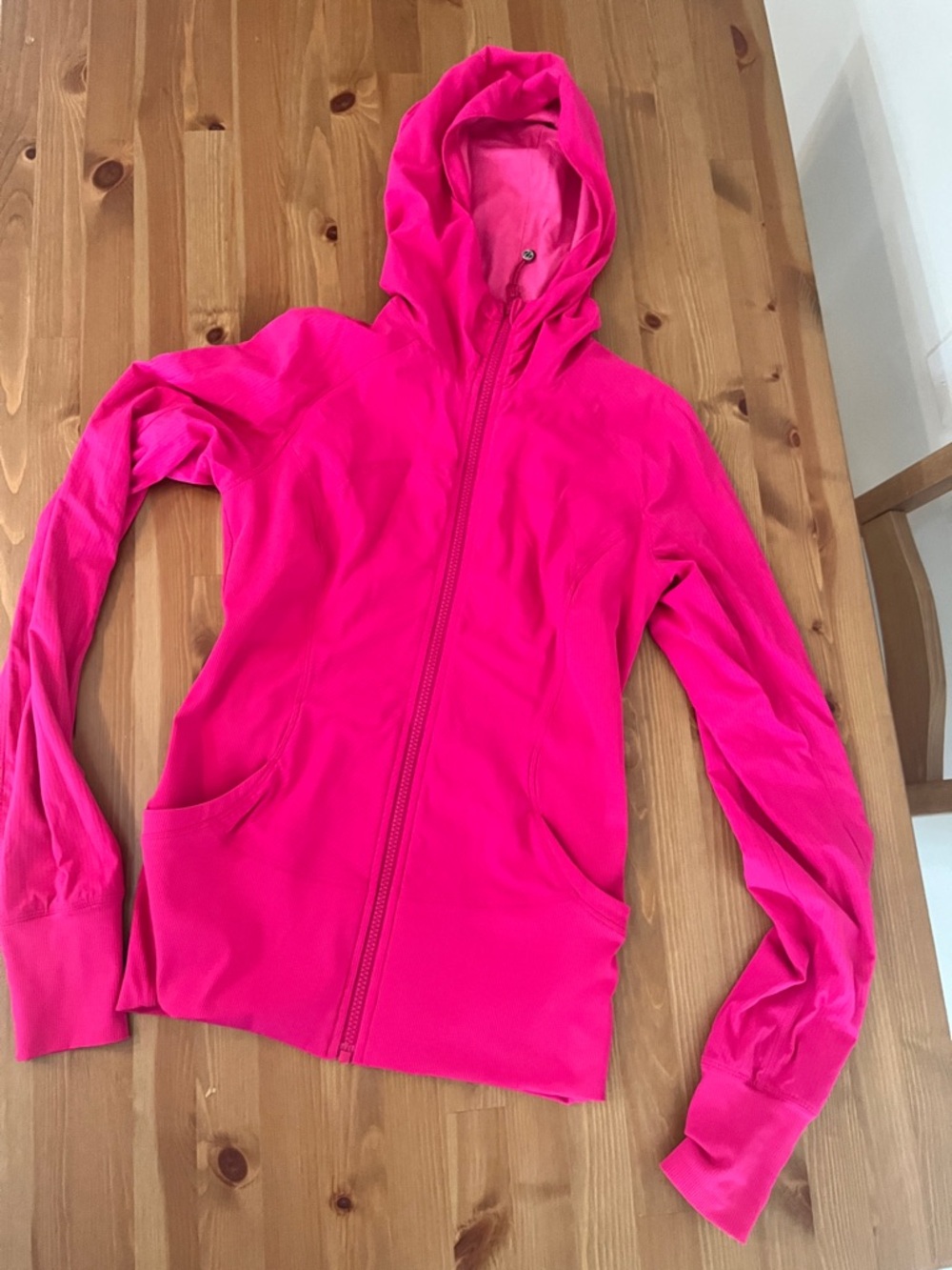 Lululemon pink hooded jacket size 6